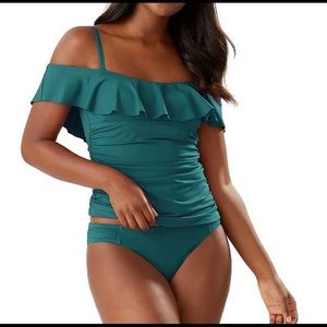 Tommy Bahama Pearl Flounce Swim Top